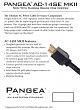 PANGEA AC14SEMKII - SÍŤOVÝ KABEL 1,5m - popis