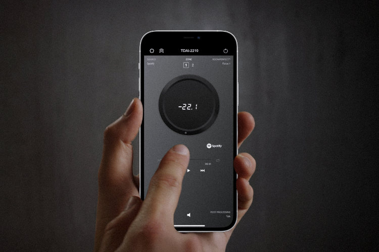 Lyngdorf TDAI-2210 ovládání – mobilní aplikace